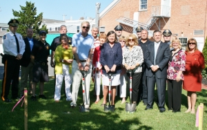 Stone Harbor breaks ground on new Freedom Park on Monday, June 16th.  Among those in attendance Mayor Suzanne Walters, and councilmembers Joan Kramar, Josee Rich, Al Carusi, and Karen Lane