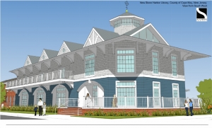 Rendering of the new Stone Harbor Library
