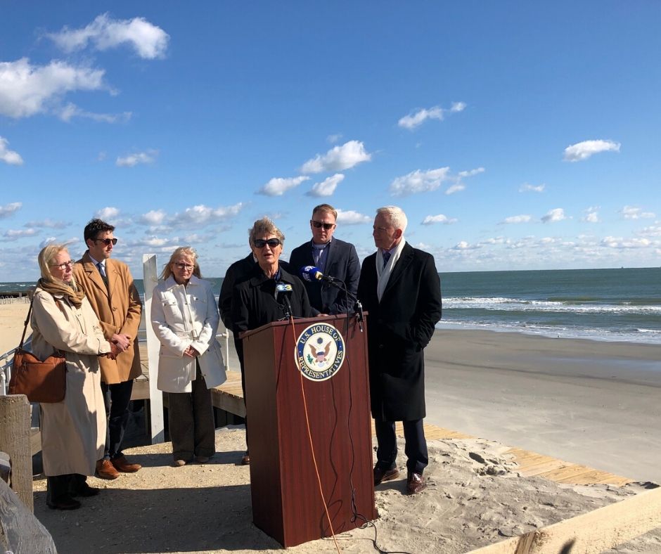 Congressman Van Drew Joins Local Officials on Victory Regarding Beach Nourishment Home